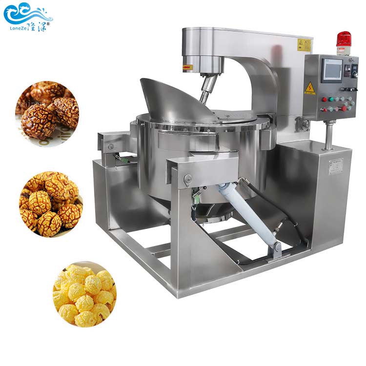 Industrial Full Automatic Caramel Popcorn Production Line