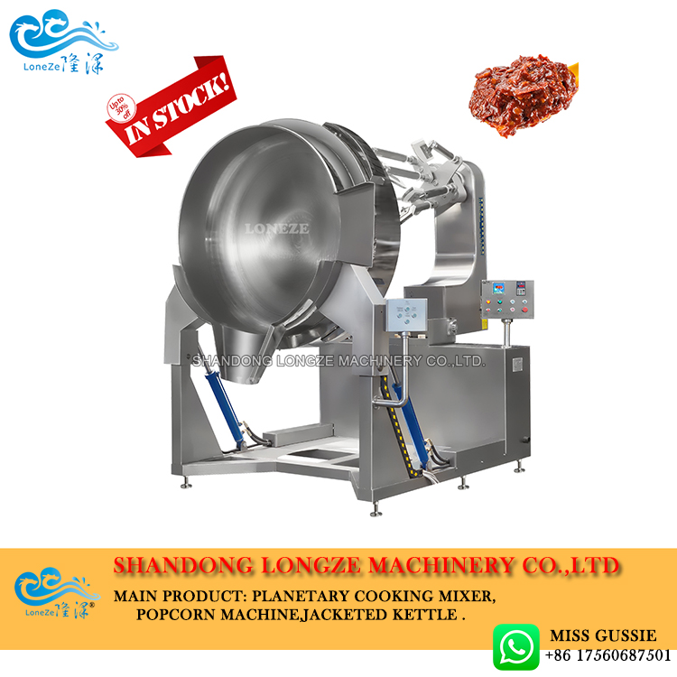 Stainless Steel Automatic Cooking Kettle with Planetary Mixer