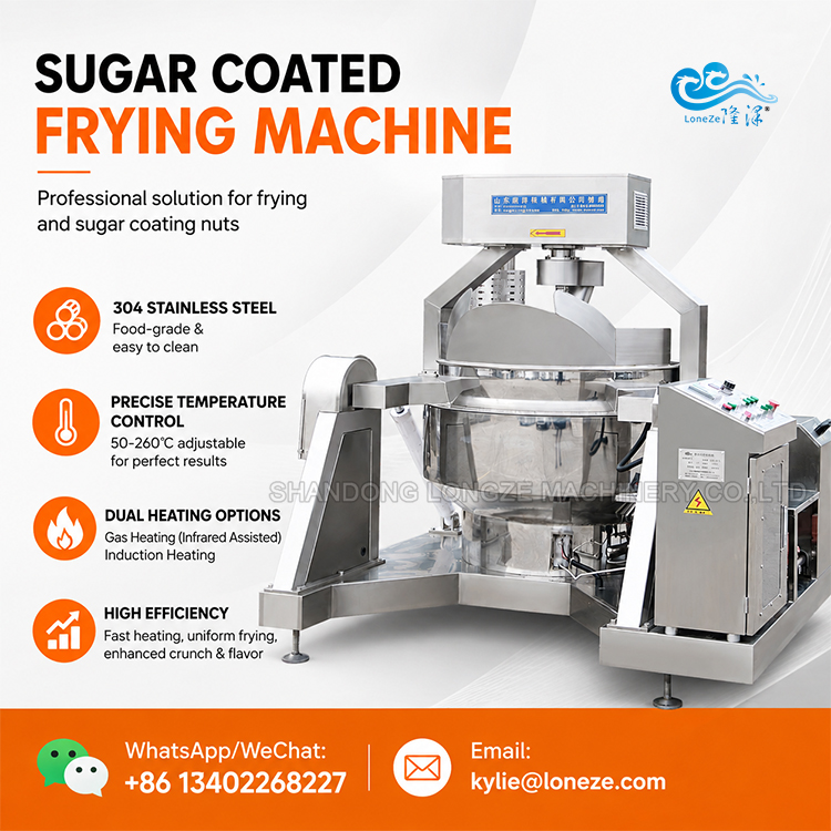 Honey Peanut Production Line, Honey Peanut Processing Line, Nut Coating Production Line