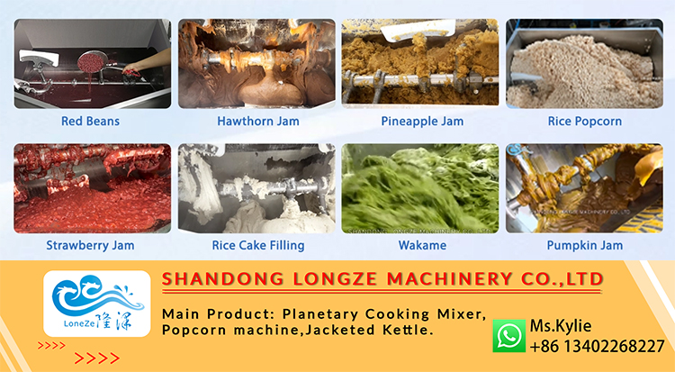 vacuum horizontal mixer, industrial jam vacuum mixer, vacuum cooking mixer