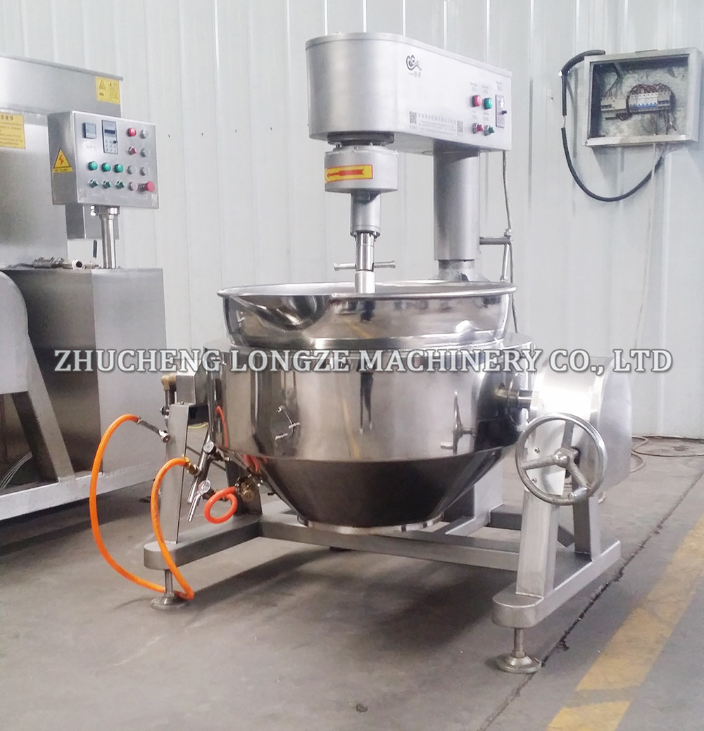 Semi-auto Gas Heat Tilting Cooking Mixer