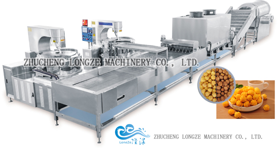 Ball Shape Mushroom Popcorn Processing Line