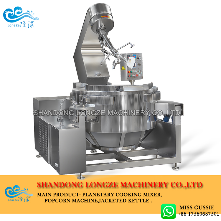 Electric Induction Cooking Mixer, Industrial Sauce Making Stainless Steel Cooking Mixer