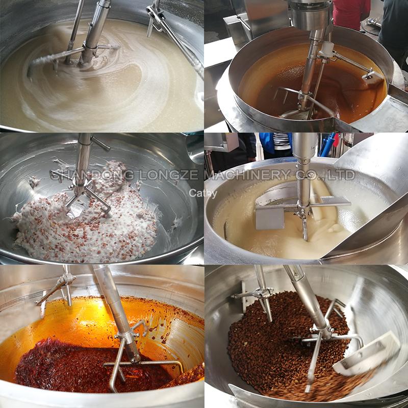 automatic cooking mixer machine, cooking mixer machine for sale, chili sauce cooking mixer machine