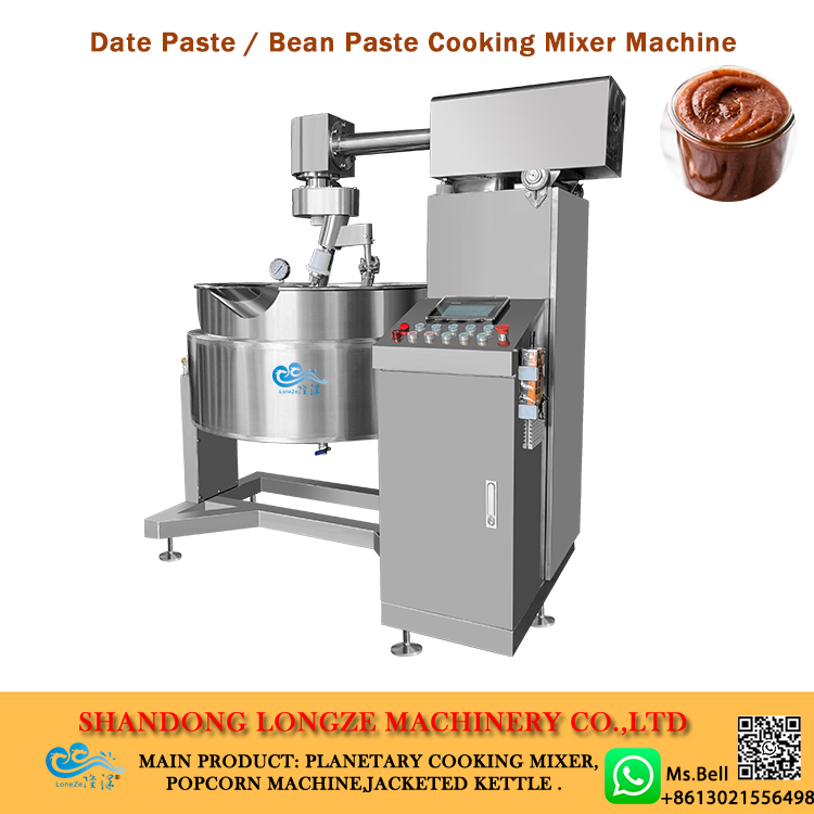 beans paste cooking mixer machine, date paste cooking making machine,paste cooking pan 
