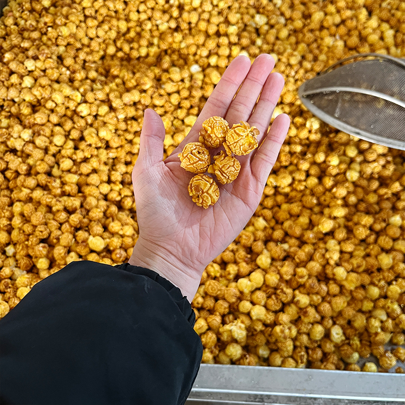 professional popcorn machine, automatic popcorn production line,caramel popcorn machine