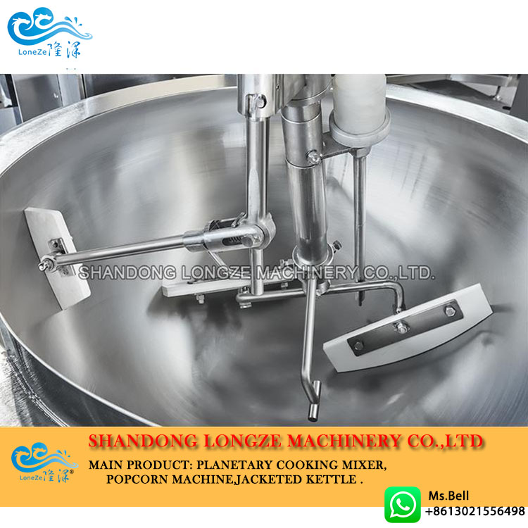 Farofa cooking mixer machine, industrial cooking pot,automatic cooking kettle with mixer