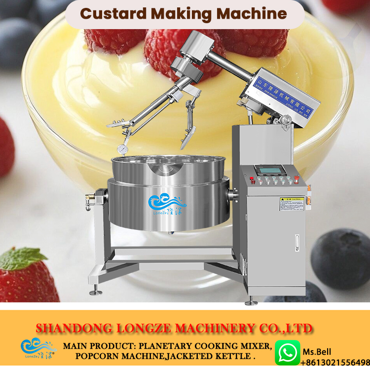 cooking pot with mixer, cooking kettle with stirrer, industrial cooking pan