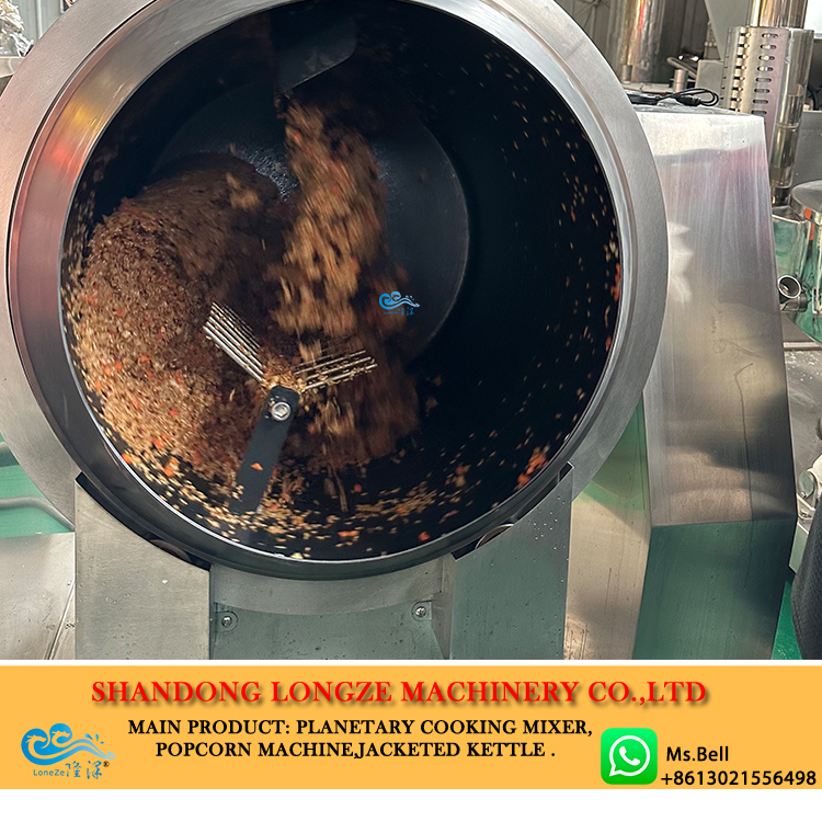 industrial rotary stir-fry machine， commercial-automatic-cooking-drum-machinery，cooking robot machine
