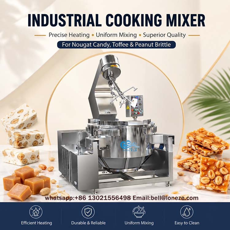 nougat cooking machine，industrial nougat making machine，planetary cooking mixer，commercial candy cooking mixer