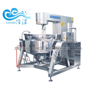 Semi-auto Gas Heated Cooking Mixer 100L-300L