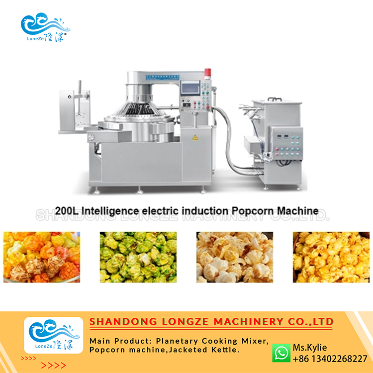 commercial popcorn machine, large capacity popcorn machine, industrial gas popcorn maker