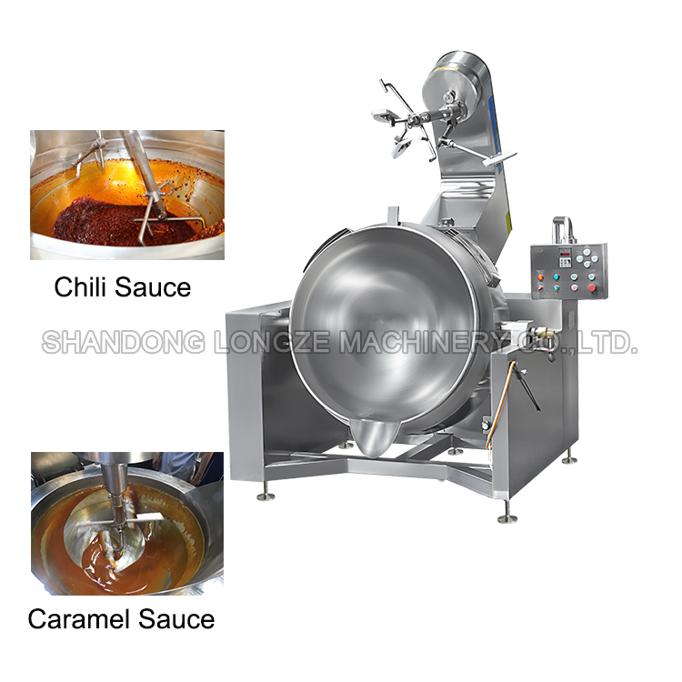 Gas Heating Chili Sauce Cooking Mixer Machine