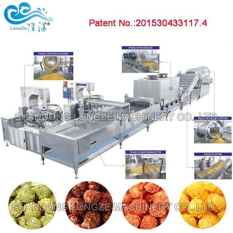 Automatic Caramel Popcorn Production Line