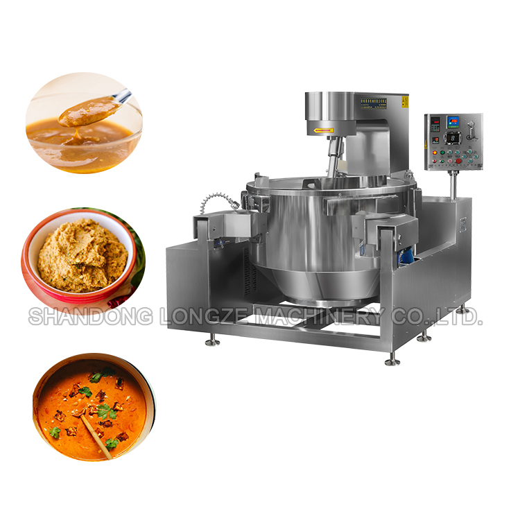 Electromagnetic Heating Thai Curry Paste Cooking Mixer Machine