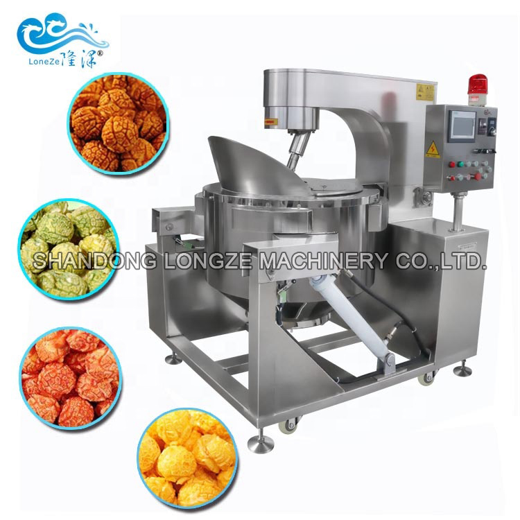 Máquina automática industrial de palomitas de maíz de gran capacidad