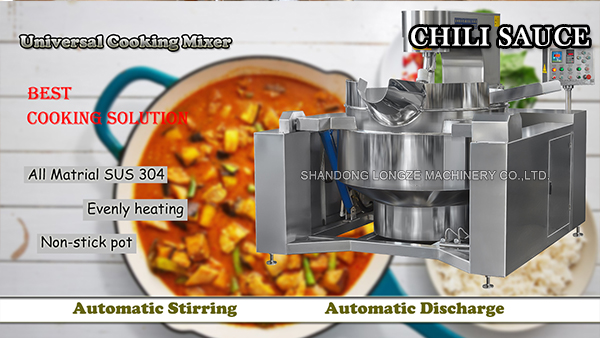 Sauce stirring pot professional stuffing cooking equipment_Industry  knowledge_Bean paste cooking mixer_Jam paste cooking mixer_Ball shape  popcorn processing line-Zhucheng Longze Machinery Co.,Ltd