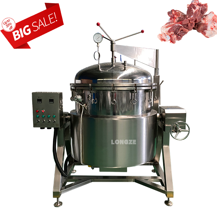 Automatic Industrial Steam Pressure Cooker for Hard Bone Soup /Meat/Beans