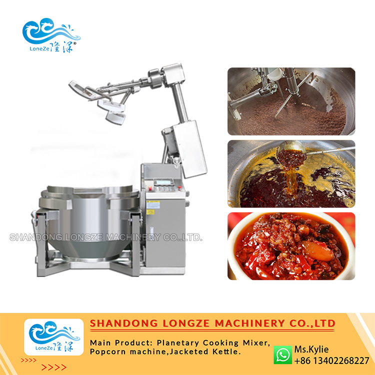 Industrial Bolognese Sauce Mixer | Automatic Meat Sauce Cooking Machine