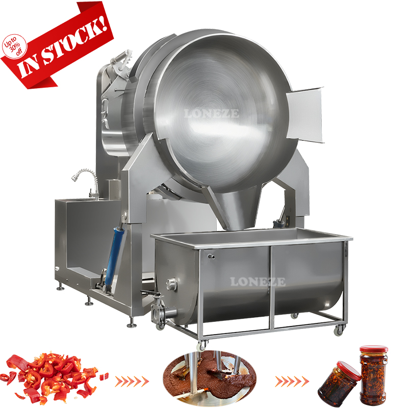 Large Capacity Industrial Sauce Cooking Pot with Mixer Machine
