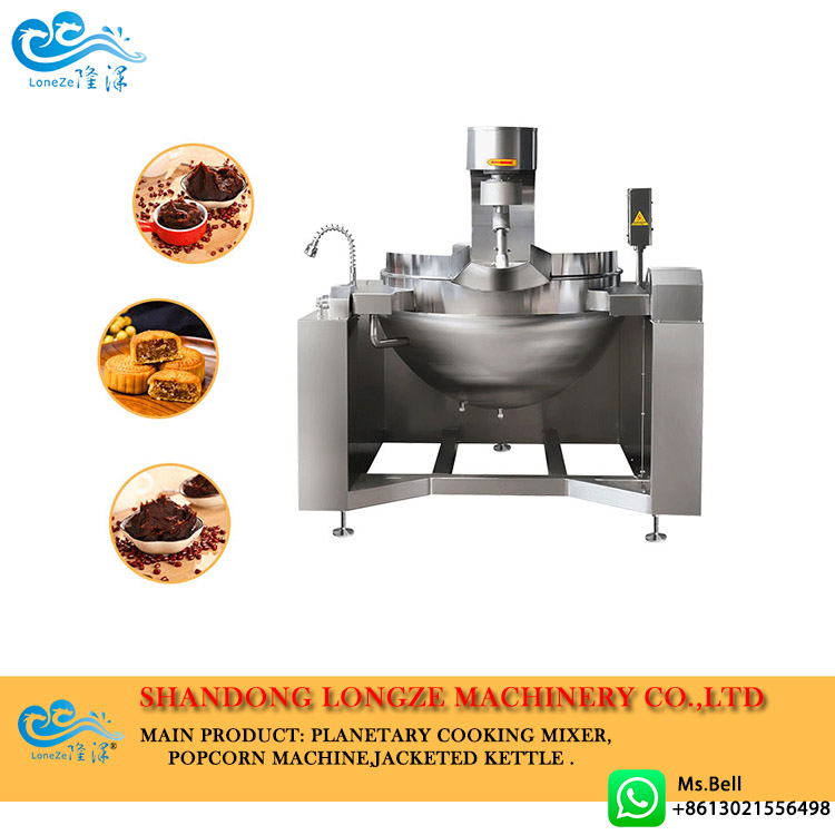 Food Industrial Automatic Steam Cooking Mixer Machine