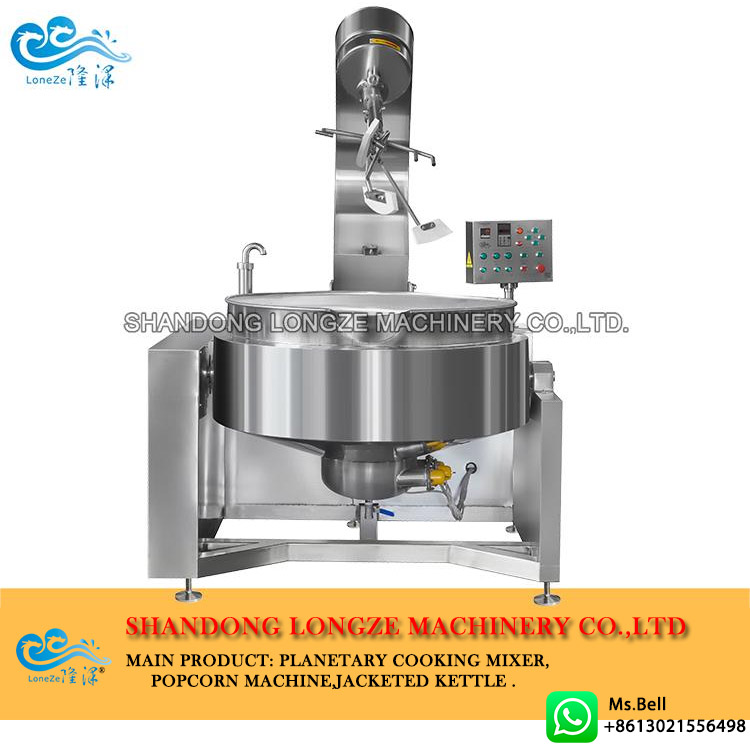 Curry Paste Industrial Cooking Kettle with Mixer Machine