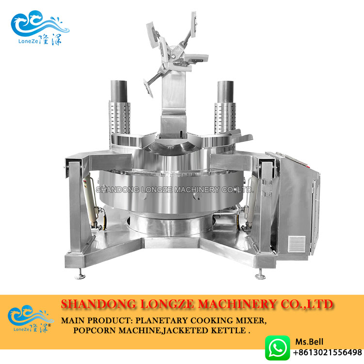 Gas Heated Food Cooking Mixer Machine