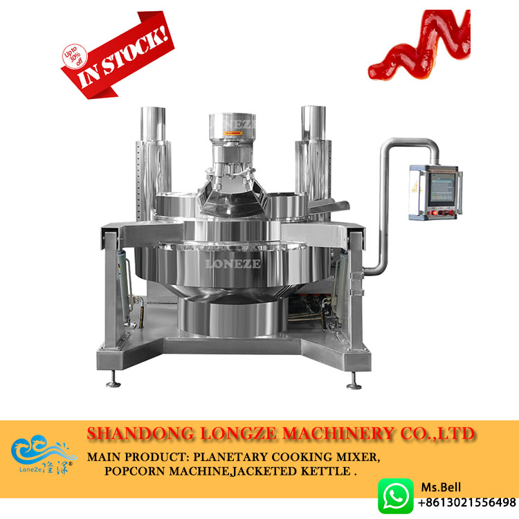 Factory Supply Food Cooking Mixer Machine with Gas Heating