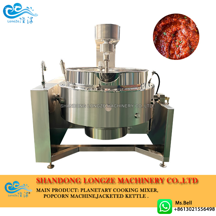 Tomato Hot Chili Pasta Sauce Cooking Mixer Machine