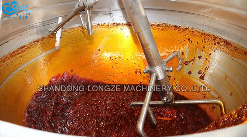 Sauce stirring pot professional stuffing cooking equipment_Industry  knowledge_Bean paste cooking mixer_Jam paste cooking mixer_Ball shape  popcorn processing line-Zhucheng Longze Machinery Co.,Ltd