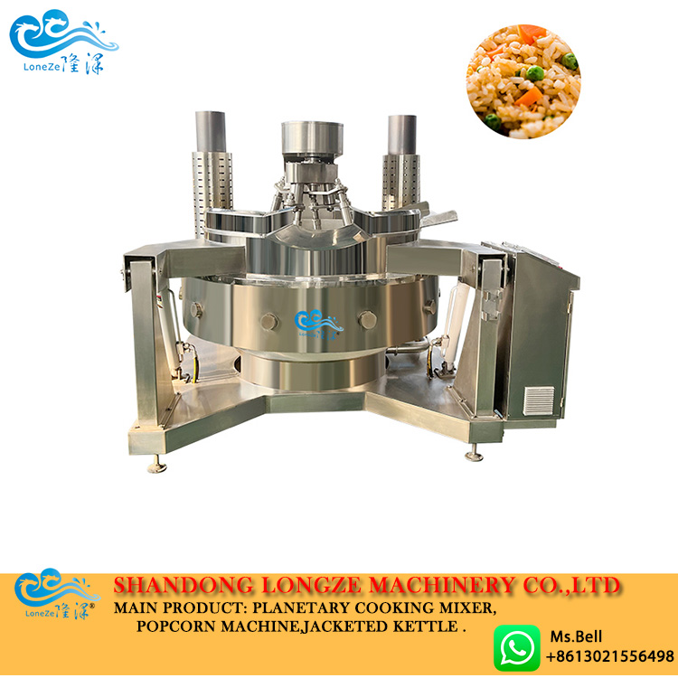 Sauce stirring pot professional stuffing cooking equipment_Industry  knowledge_Bean paste cooking mixer_Jam paste cooking mixer_Ball shape  popcorn processing line-Zhucheng Longze Machinery Co.,Ltd