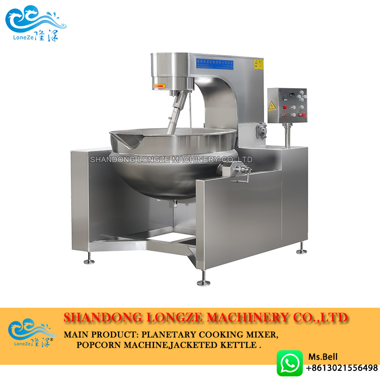 Sauce stirring pot professional stuffing cooking equipment_Industry  knowledge_Bean paste cooking mixer_Jam paste cooking mixer_Ball shape  popcorn processing line-Zhucheng Longze Machinery Co.,Ltd