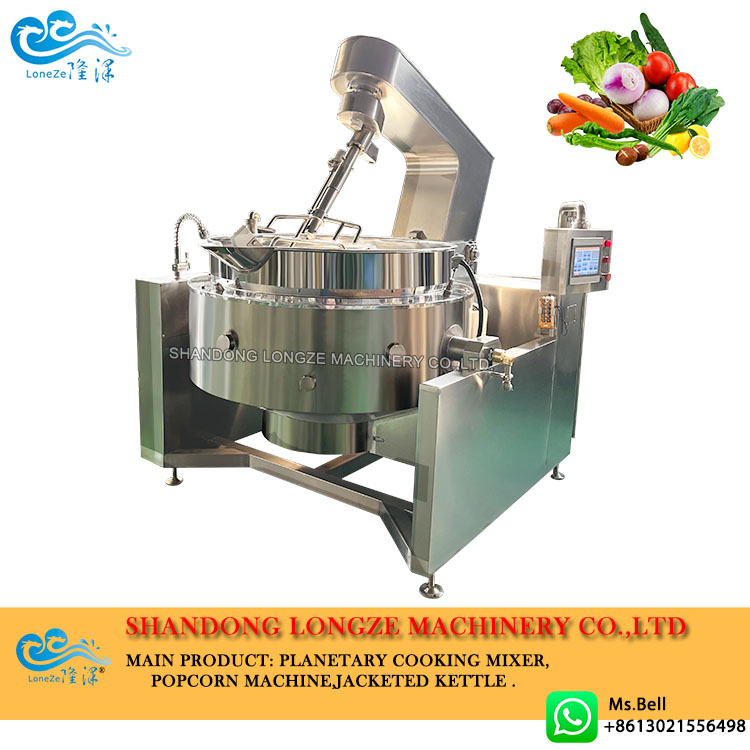 Canteen Vegetables Cooking Kettle with Mixer