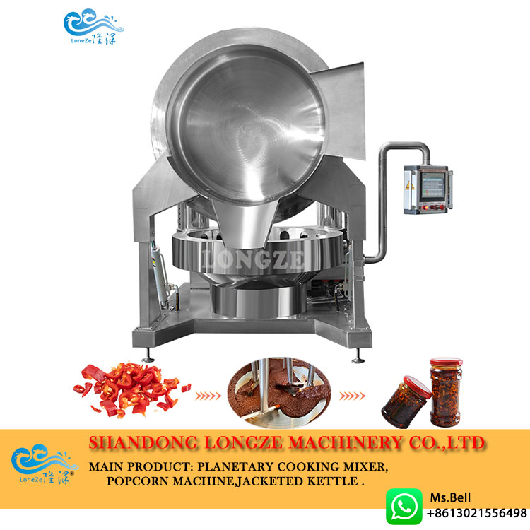Industrial Sauce Cooking Kettle with Agitator