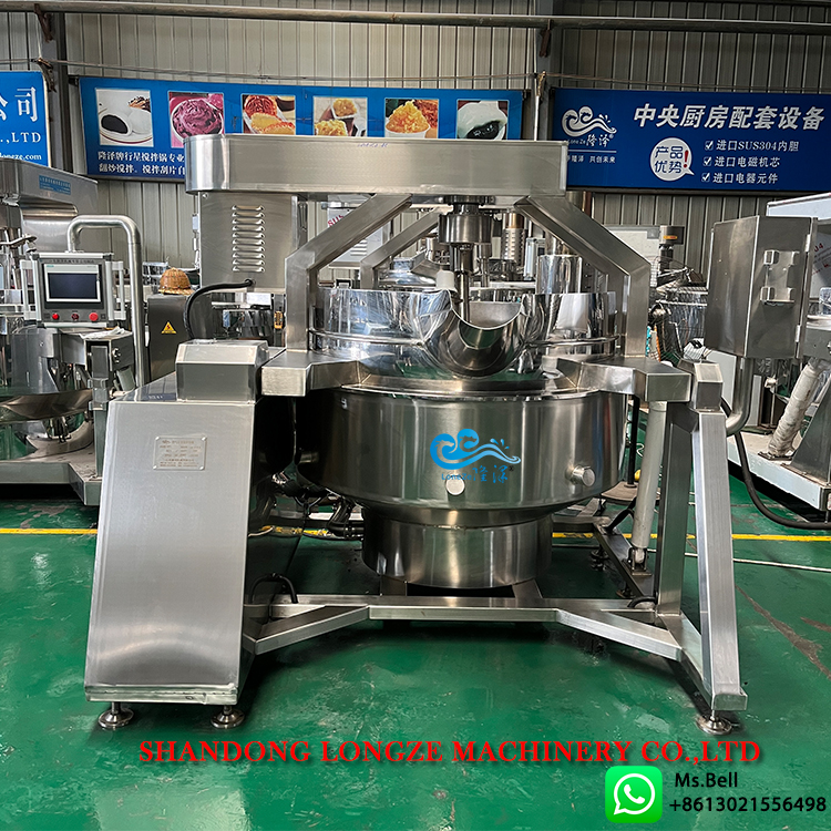 Onion Paste Automatic Cooking Kettle with Mixer Machine