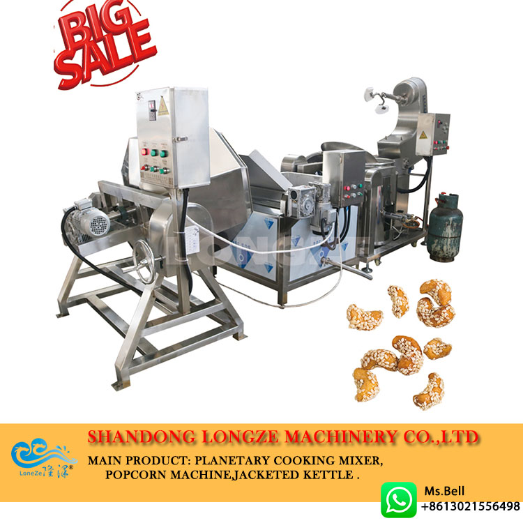 Big Capacity Nuts Sugar Coating Machine Production Line