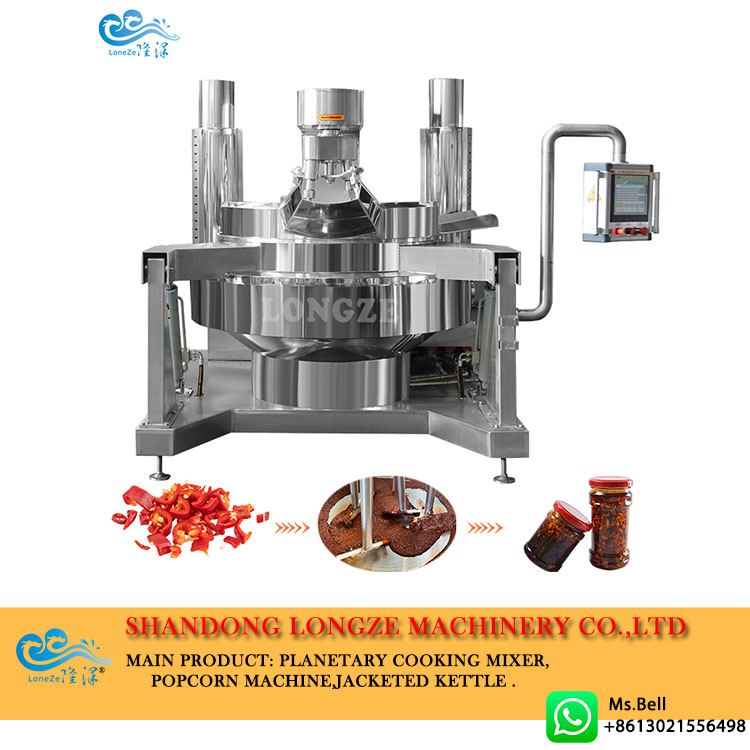 Hot Chili Sauce Planetary Stirring Pot Cooking Mixer