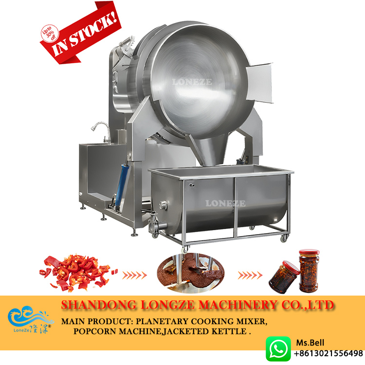 Automatic Chili Planetary Stirring Pot Industrial Cooking Mixer