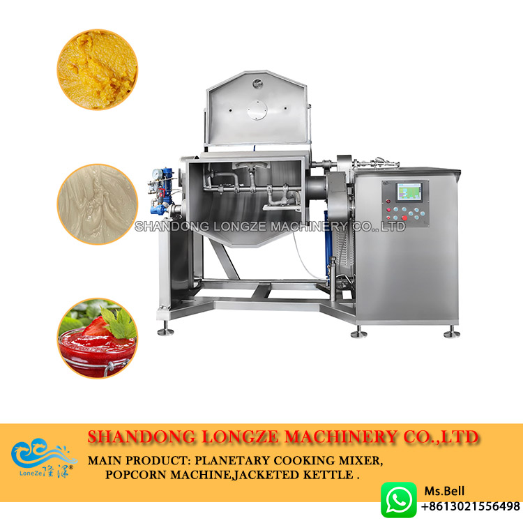 Industrial Vacuum Horizontal Cooking Mixer