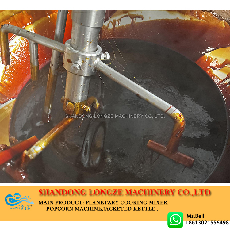 Electric Induction Automatic Caramel Sauce Cooking Mixer