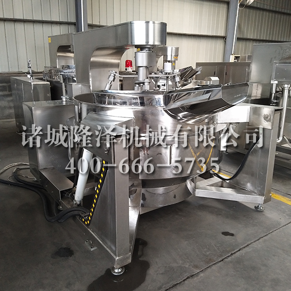 Sauce stirring pot professional stuffing cooking equipment_Industry  knowledge_Bean paste cooking mixer_Jam paste cooking mixer_Ball shape  popcorn processing line-Zhucheng Longze Machinery Co.,Ltd