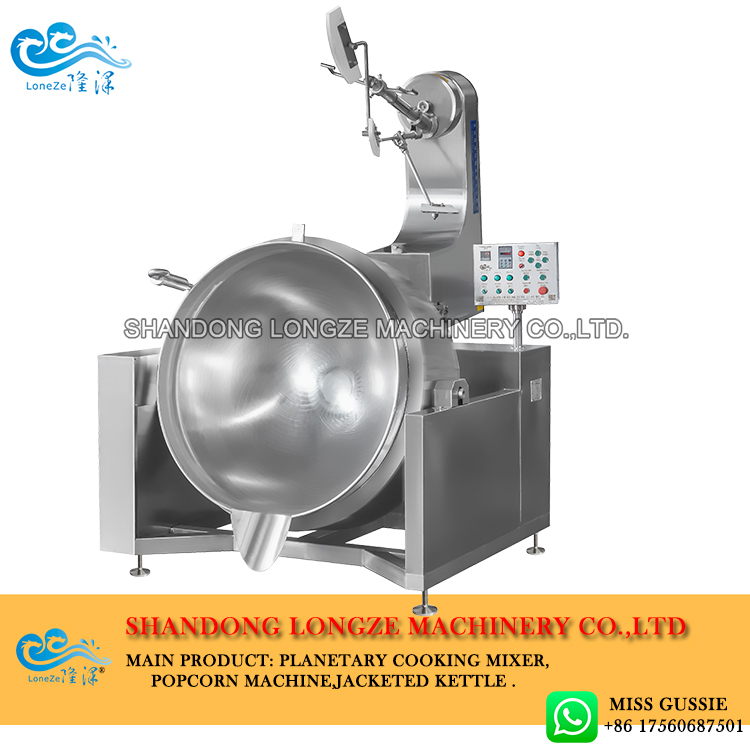 Sauce stirring pot professional stuffing cooking equipment_Industry  knowledge_Bean paste cooking mixer_Jam paste cooking mixer_Ball shape  popcorn processing line-Zhucheng Longze Machinery Co.,Ltd