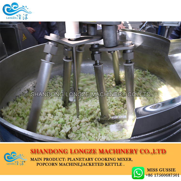 vegetables cooking mixer