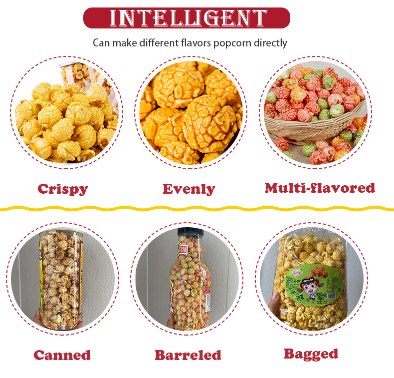 caramel popcorn machine, China popcorn machine，popcorn machine industrial