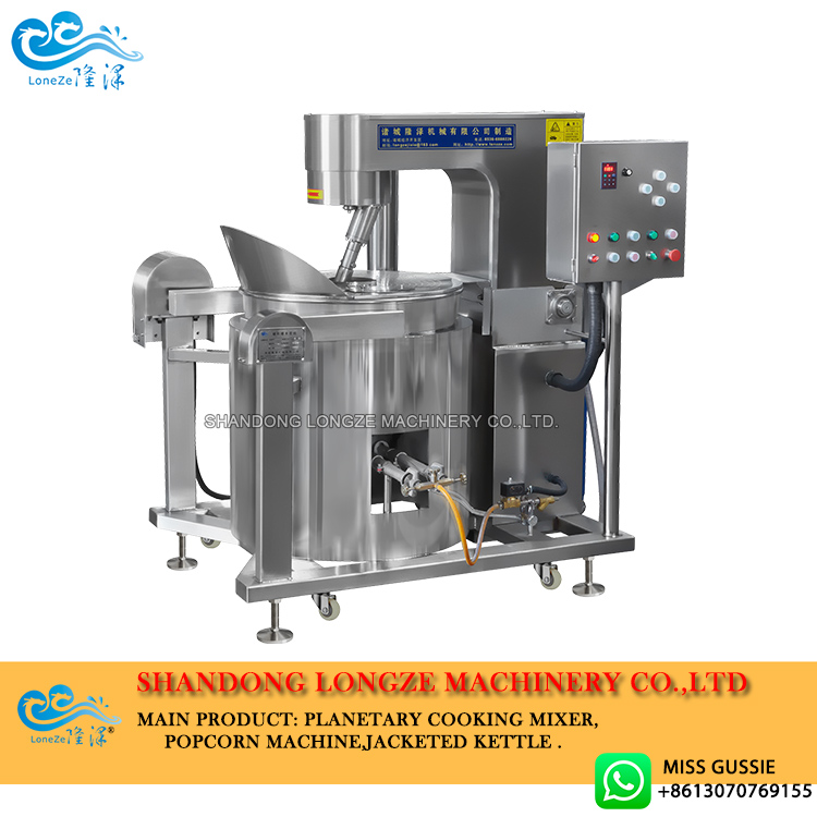 industrial gas popcorn machine, automatic popcorn machine, commercial popcorn machine