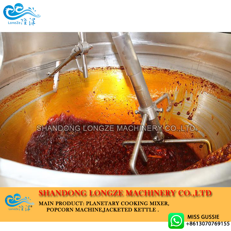 chili Sauce Cooking Machine[UNK] Chili Sauce Cooking Mixer Machine[UNK] Chili Sauce Cooking Pot With Mixer