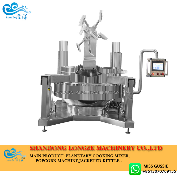 industrial cooking mixer machine, automatic cooking mixer machine,industrial cooking pot with mixer
