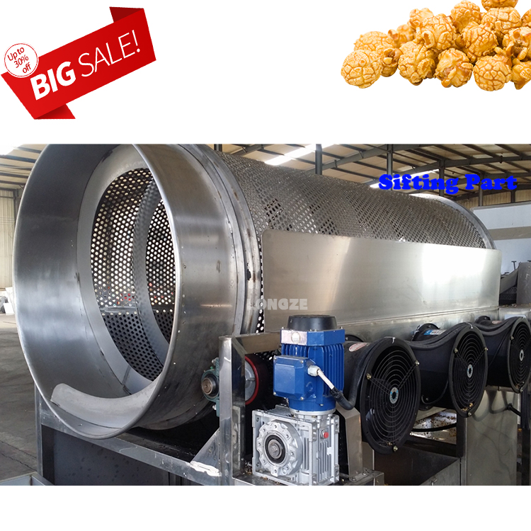 popcorn Produktionslinie， Industrielle Popcorn Produktionslinie， Automatische Popcorn Produktionslinie
