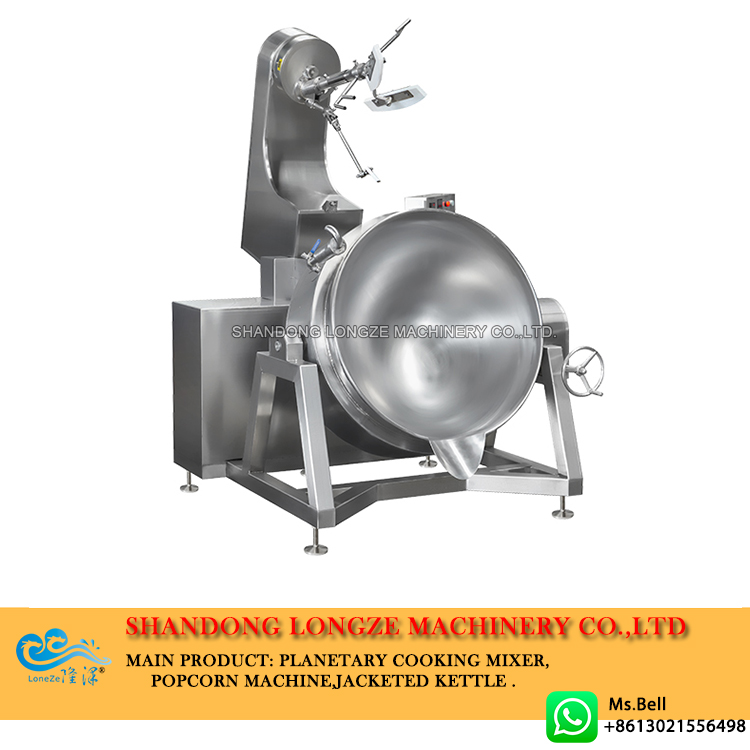 soup base cooking mixer, cooking pot with mixer machine,industrial cooking mixer machine