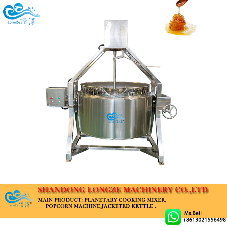 jacketed kettle with mixer, industrial jacketed kettle,tilting jacketed kettle with agitator